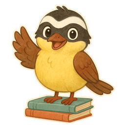 O bem-te-vi, mascote do aplicativo